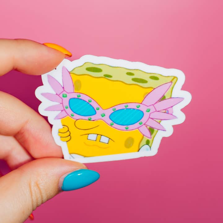 ShopSourSweetener - Wholesale Sticker - Spongebob Squarepants Sunglasses Meme Sticker, TV Show