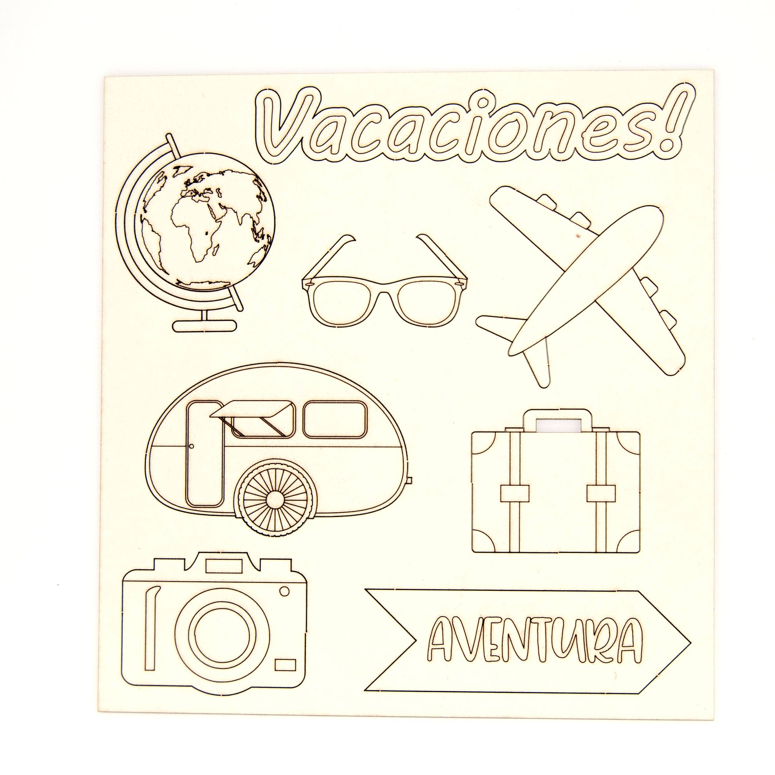 Evyre Scrapbooking – wholesale Craft supplies – Chipboard - Holidays (Spanish)0