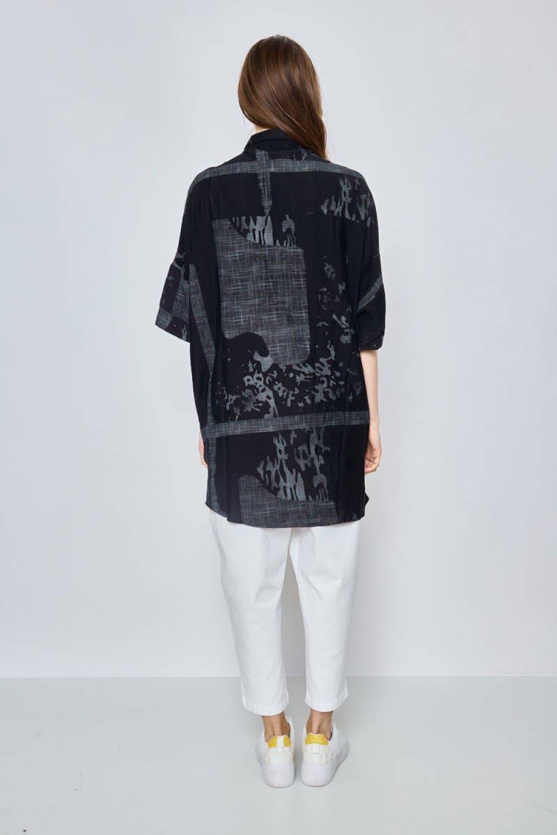 BELLA BLUE - Wholesale Tunic - Women's - Top - E68-H50983