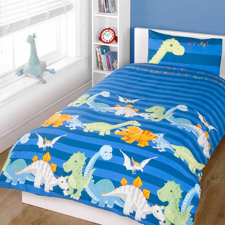 Rapport Home Furnishings Limited - Venta al por mayor Conjunto de ropa de cama - Niños y bebés - Juego de funda nórdica dinosaurio