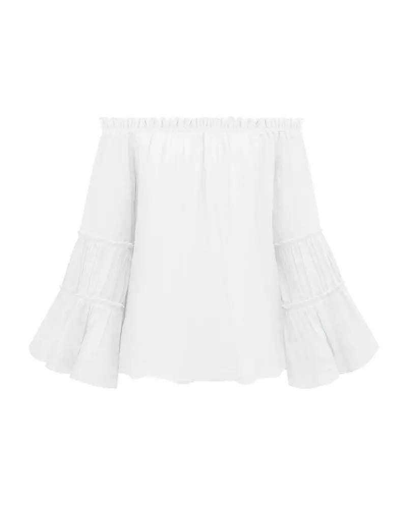 Fashion Combination - Wholesale Blouse - Women's - frill hem off shoulder bell sleeve top16