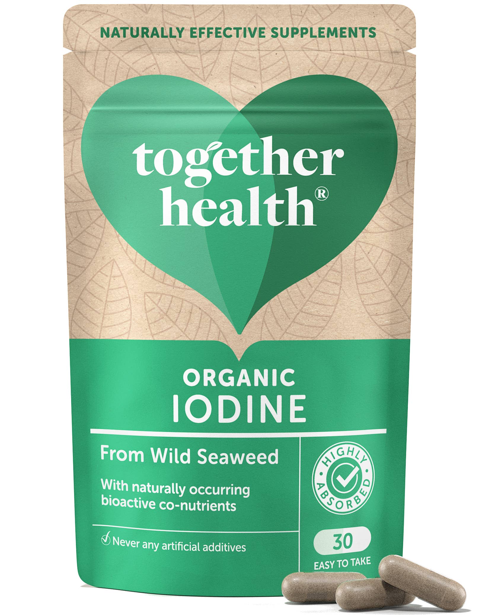 Together Health – wholesale Oral supplement/vitamin – Iodine Supplement – Organic – 30 Capsules