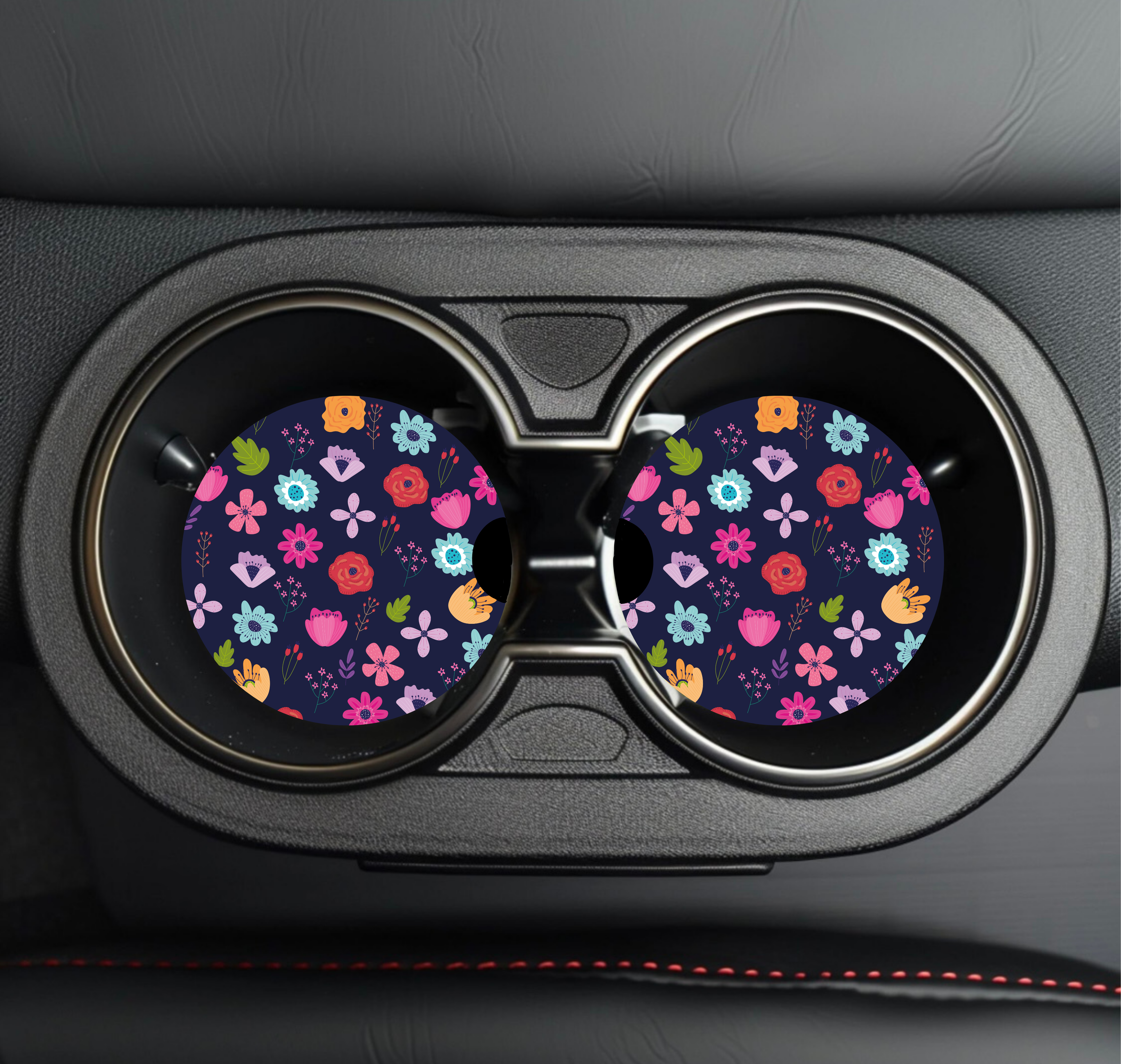 Thirty Three Prints – wholesale Car coaster – unisex – Set of 2 Car Coasters, Car Accessories, Christmas gifts6