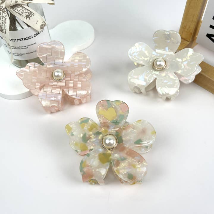 mildstyles - Venta al por mayor Horquilla para el pelo - Mujer - Pinza de pelo de PVC con forma de flor1