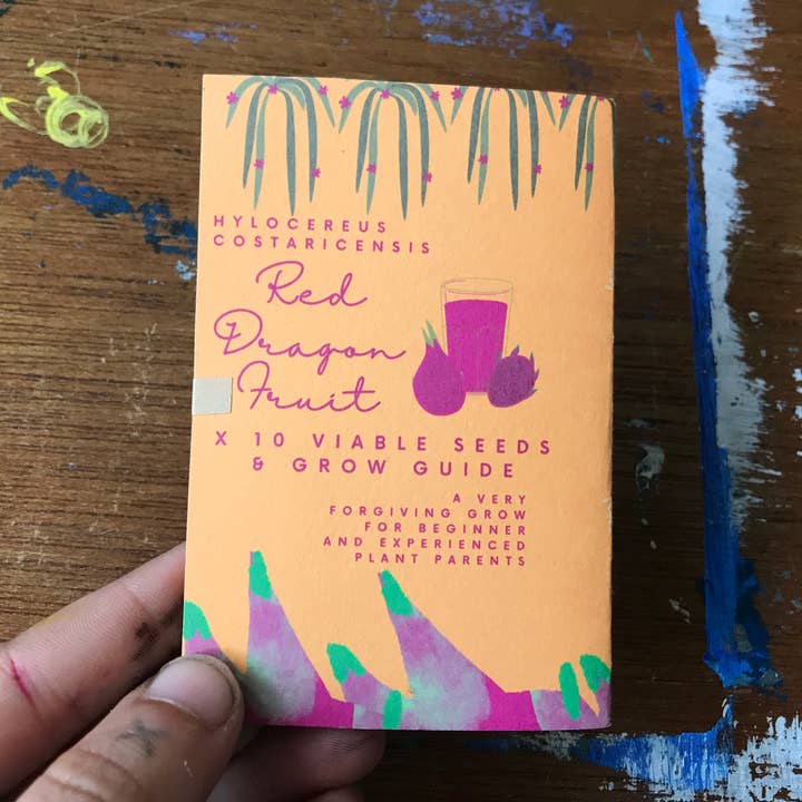 Dragon Fruit Cactus Seed Packet - Homeroom Studio Seeds for wholesale by lotusleafaltars