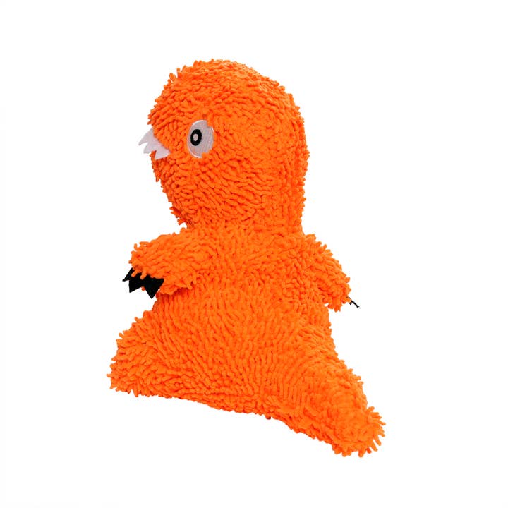 Tuffy Dog Toys - VIP Products - Wholesale Pet Squeaky Toy - Dog - Mighty Microfiber Ball T-Rex, Durable, Squeaky Dog Toy