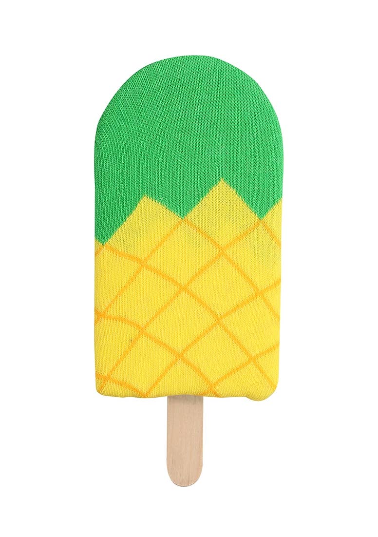 Ohno - Wholesale Socks - Unisex - Ohno Gift Items Funny Pineapple Ice Socks - Yellow2