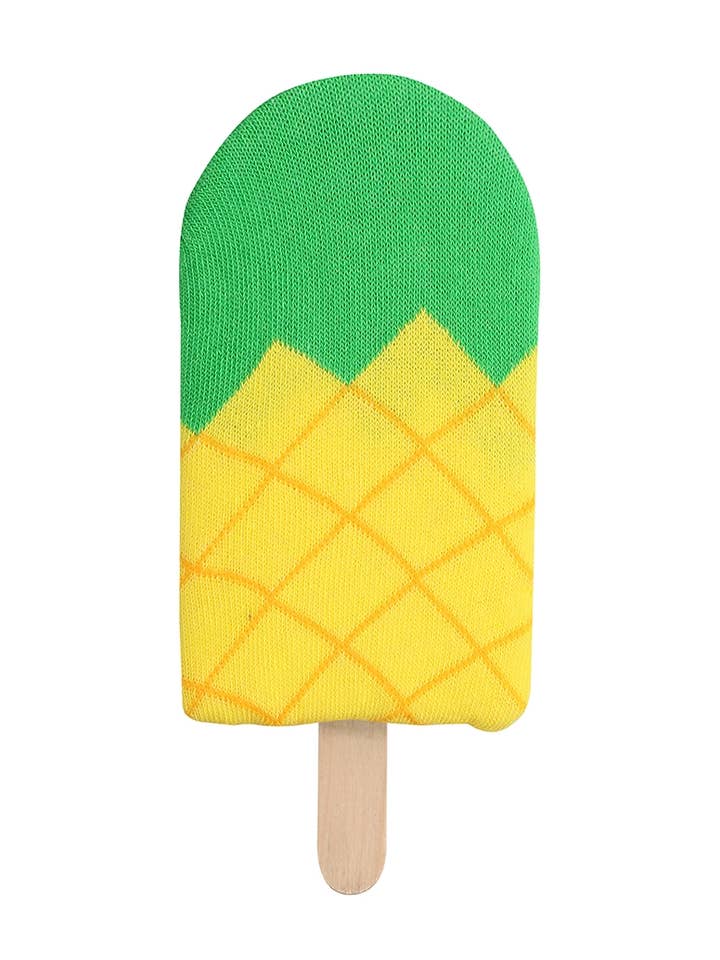 Ohno - Wholesale Socks - Unisex - Ohno Gift Items Funny Pineapple Ice Socks - Yellow2