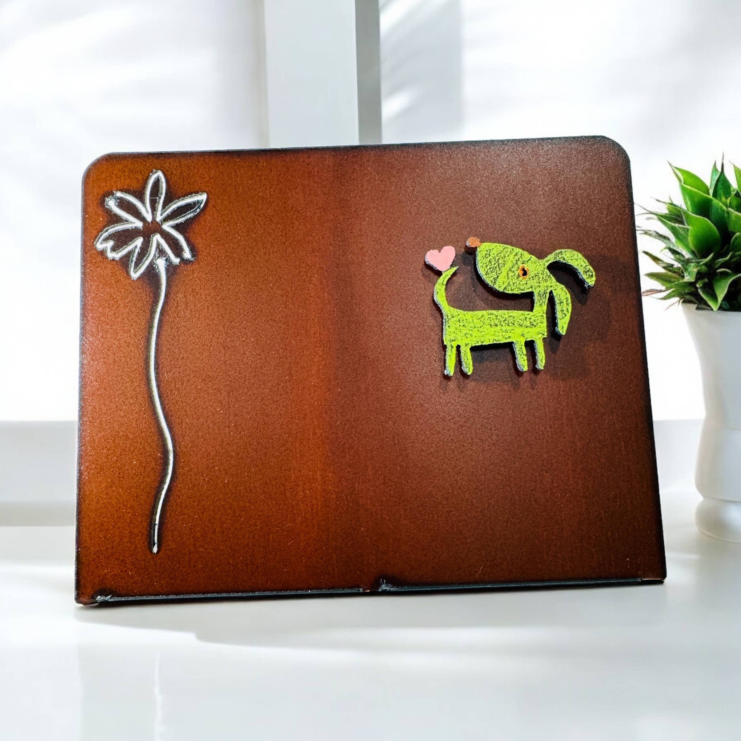 Whimsies - Vente Cadres photos - Cadre photo pour chien Cadre photo en forme de cœur en métal, cadeau impulsif12