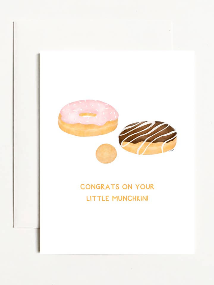 Congrats On Your Little Munchkin! for wholesale by k.Patricia Designs