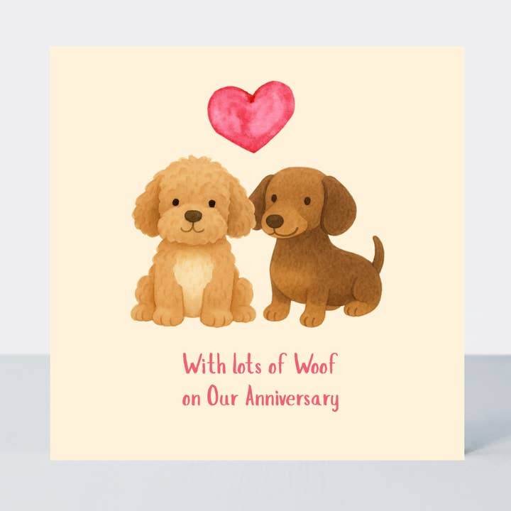 Tarjeta de Aniversario Whisker & Wink Lots of Woof para venta al por mayor de Petimo