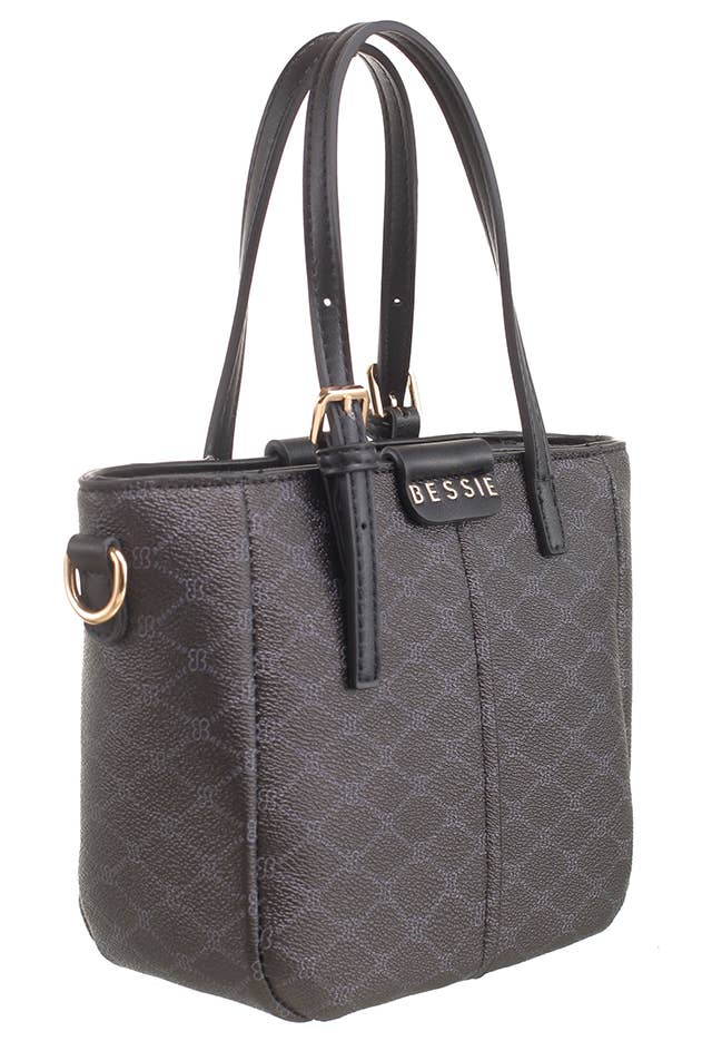 Bessie London – wholesale Tote bag – Women's – BESSIE MONOGRAM BUCKLE TOTE10
