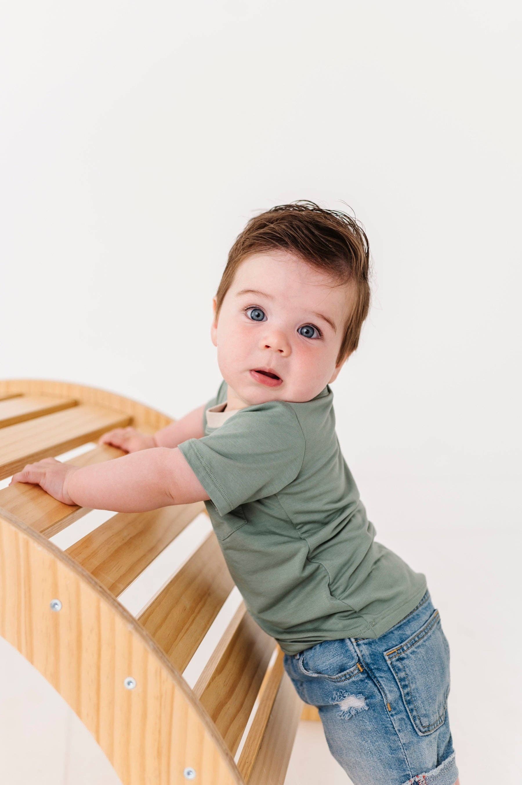 Black Sheep Baby Co – wholesale Overall - Baby – Ringer Pocket Tee Sparkdräkt6