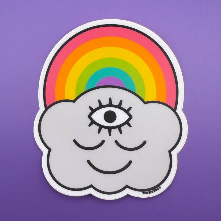 Klistermärke - Rainbow Cloud för wholesale av Wokeface
