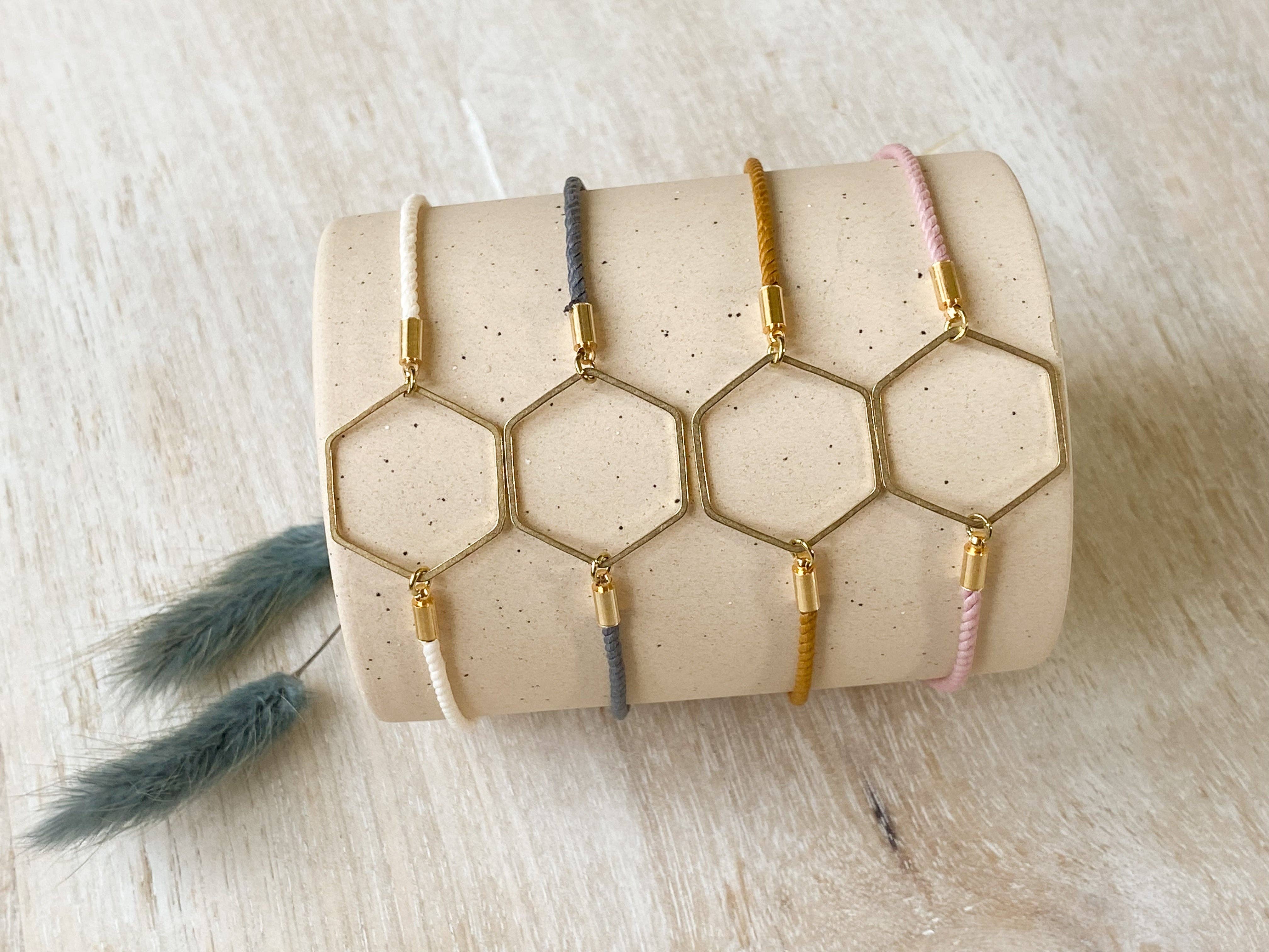 Agaveh girl – wholesale Charm/dangle bracelet – Simple Hexagon Bracelet6