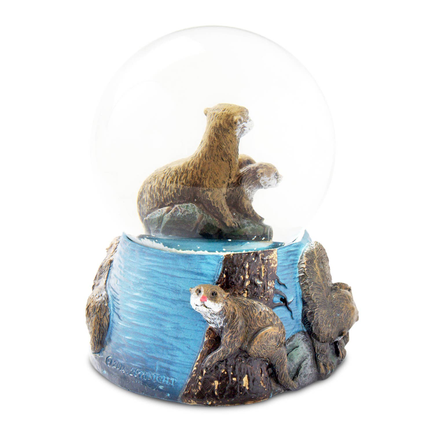 Animals Forever, Inc - Wholesale Snow Globe - River Otter 100mm Musical Snow Globe {Click Customize}3