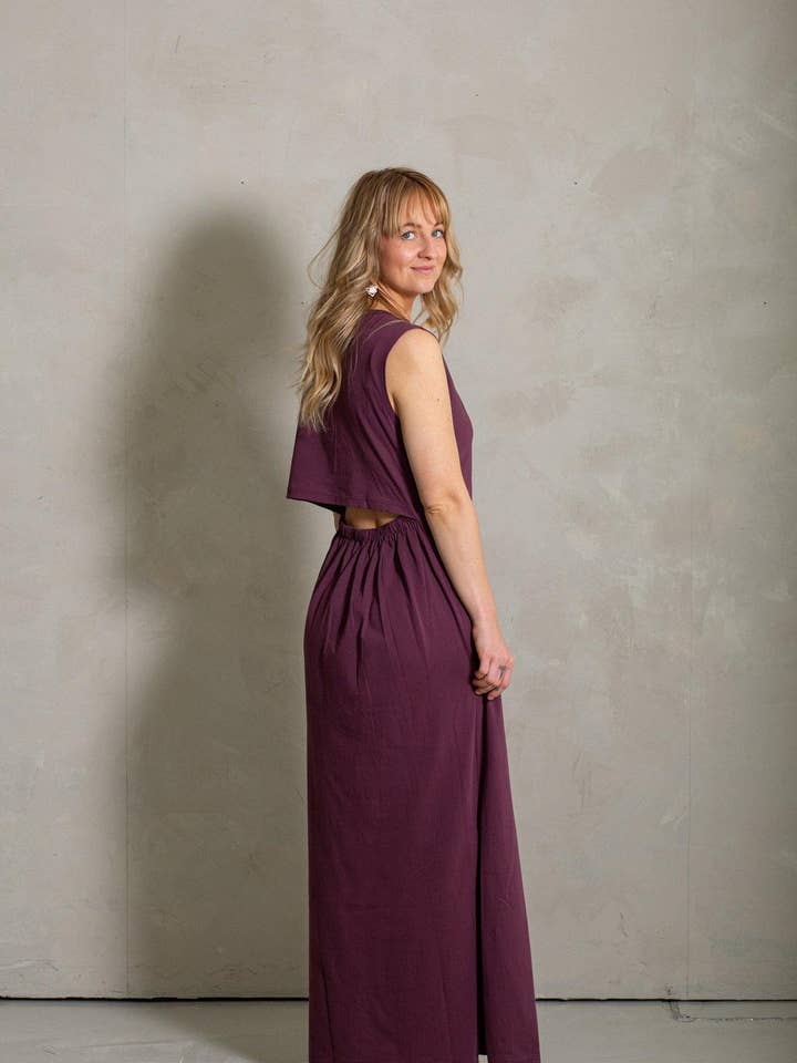 Robe longue Ariel - Almandine pour la vente par MORICO