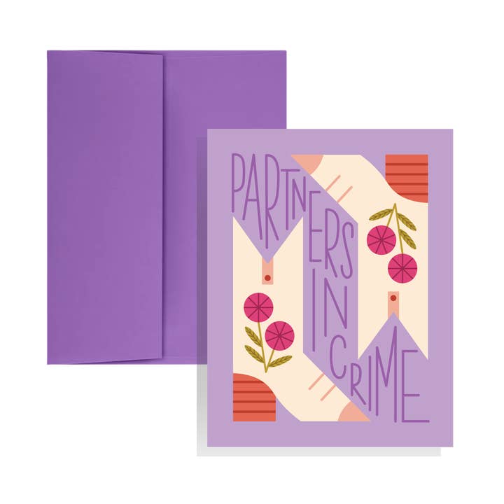 Partners in Crime Card for wholesale by KGS Design Studio