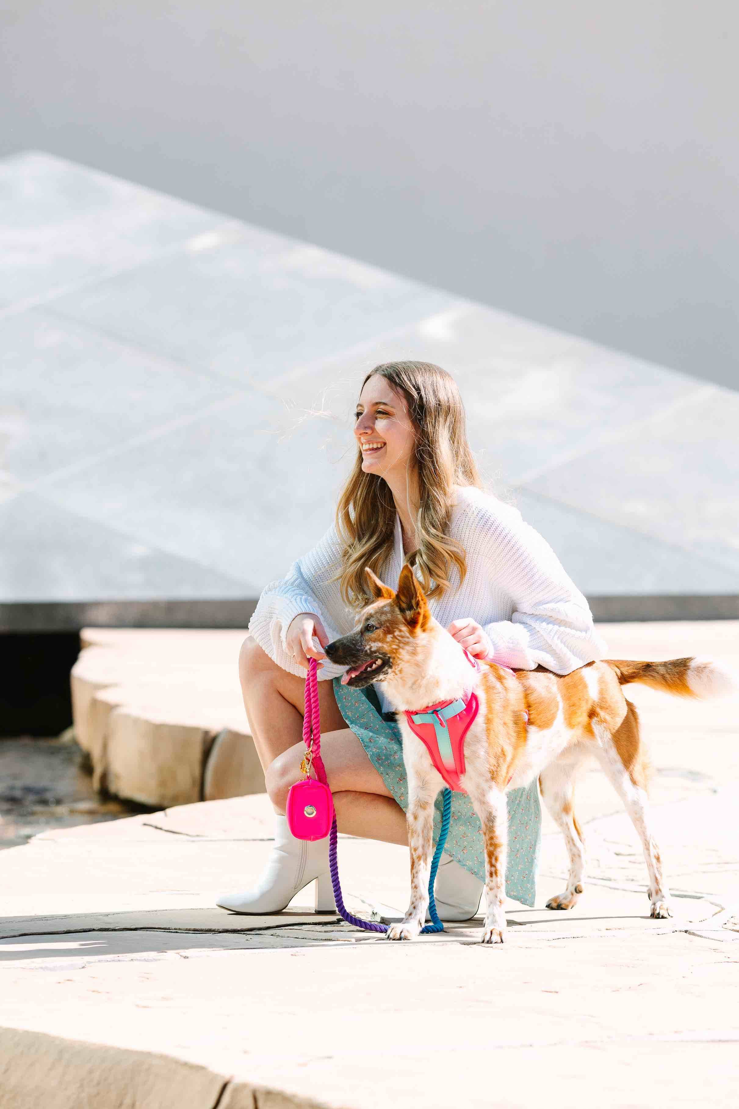 Pink Papyrus | Premium, Durable, & Stylish Dog Products - Wholesale Tuig voor huisdieren - Hond - Stasia hondenharnas | No pull hondenharnas in roze4