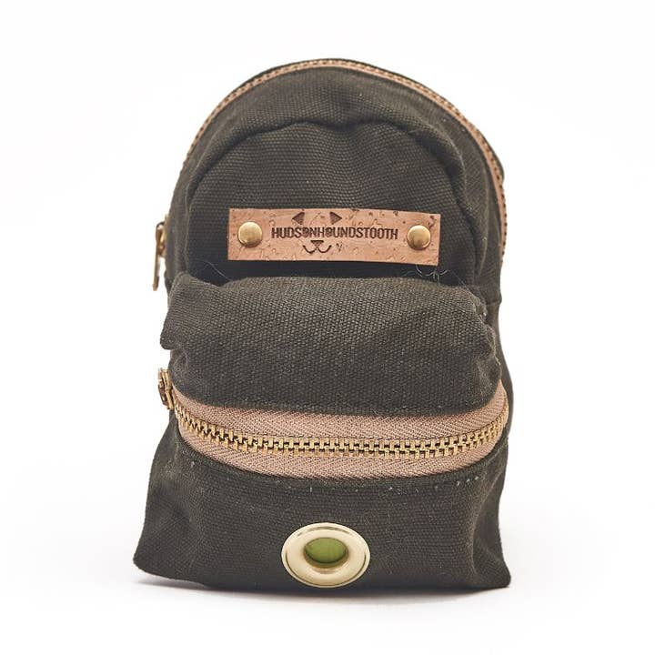 Sac à dos toile olive pour la vente par Hudson Houndstooth