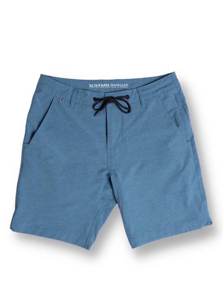 MAGELLAN 19" EXPLORER SHORTS - MALLARD BLUE for wholesale by Baja Llama