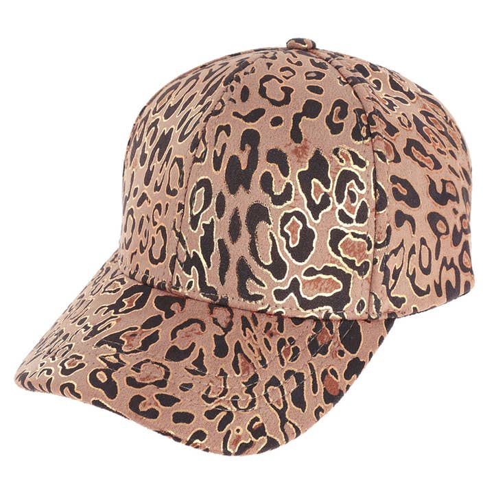 SP Sophia Collection - Wholesale Baseball Cap - Women's - Gold Leopard Print Baseball Cap1