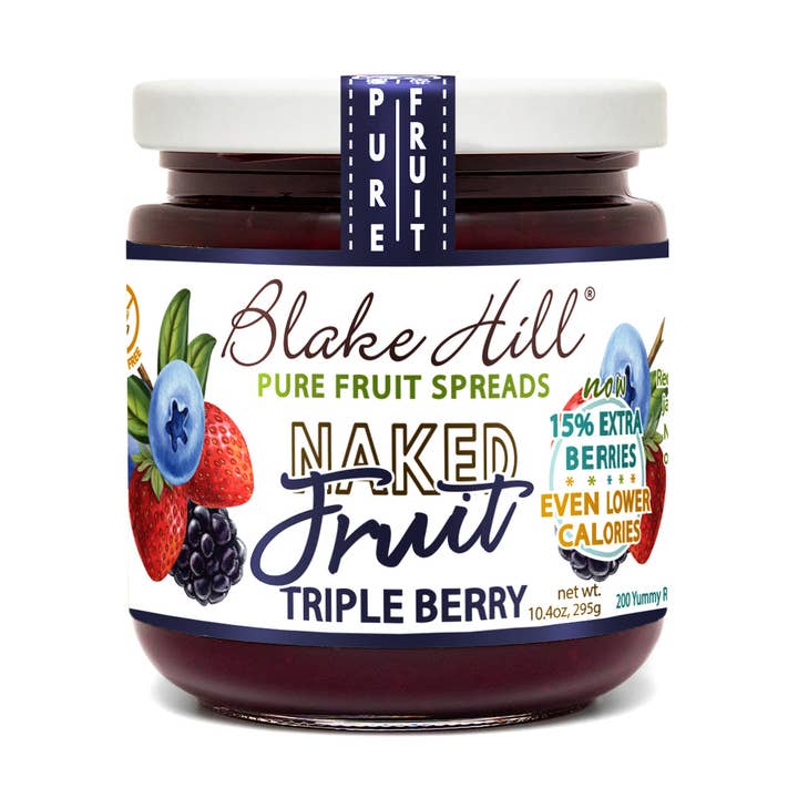 NOUVEAU Tartinade Triple Baies Naked pour la vente par Blake Hill Preserves