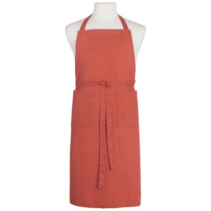 Clay Stonewash Apron for wholesale by Danica Heirloom