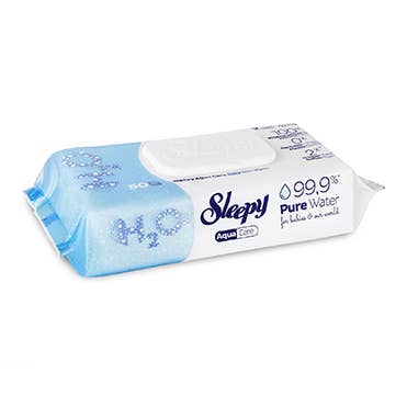 sleepy - Wholesale Face & Body Wipes - Baby - Sleepy Aqua Care H2O wet wipes for newborns