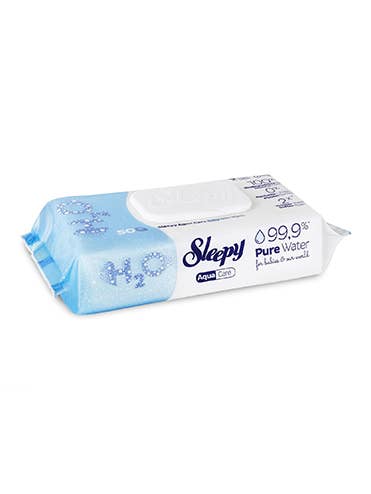 Sleepy Aqua Care H2O wet wipes for newborns for wholesale by sleepy