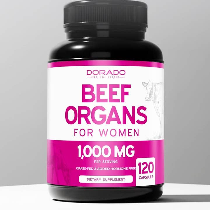 Beef Organ Supplement for Women Grass Fed (120 Capsules) for wholesale by Dorado Nutrition