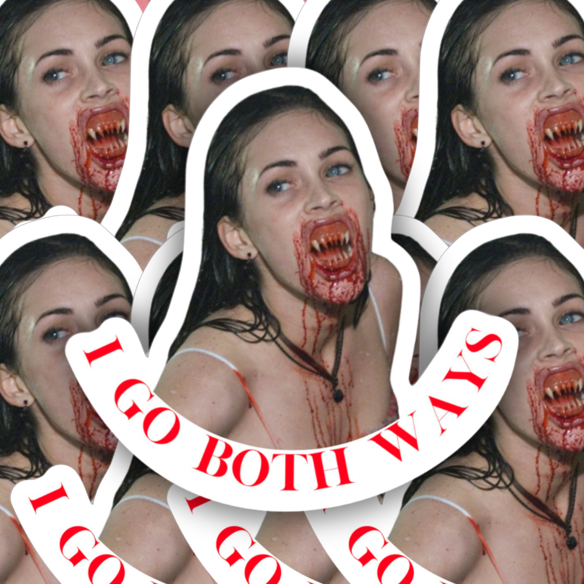 Belladonna Book Coven - Wholesale Sticker - Jennifer's Body I Go Both Ways Good For Her Sticker0