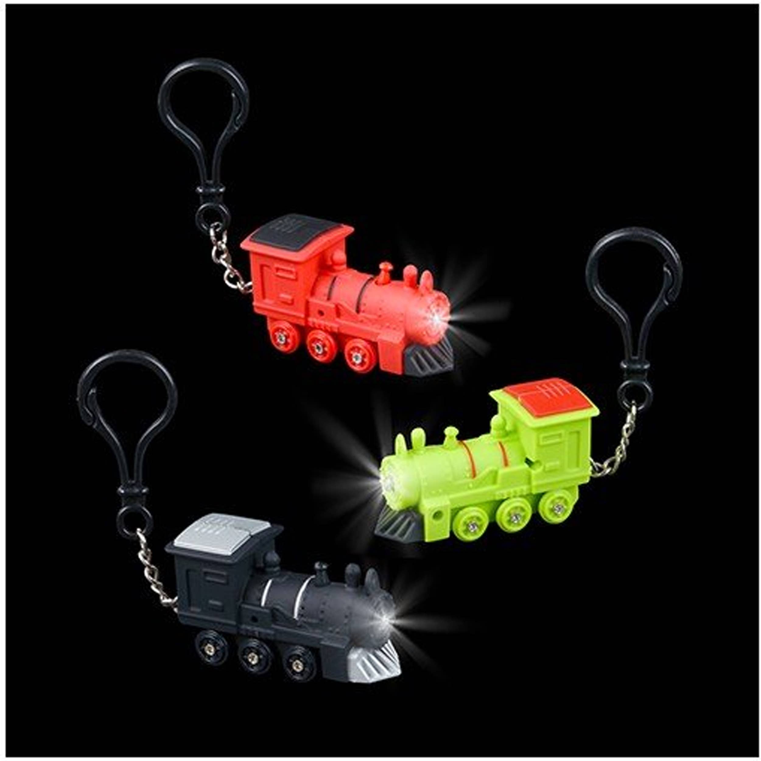 PR GROUPS LLC – wholesale Nyckelring - Unisex – Lysande tåg ryggsäcksklämma för barn1