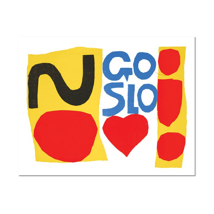 Go Slo de Corita Kent - Autocollant découpé pour la vente par Apply Stickers