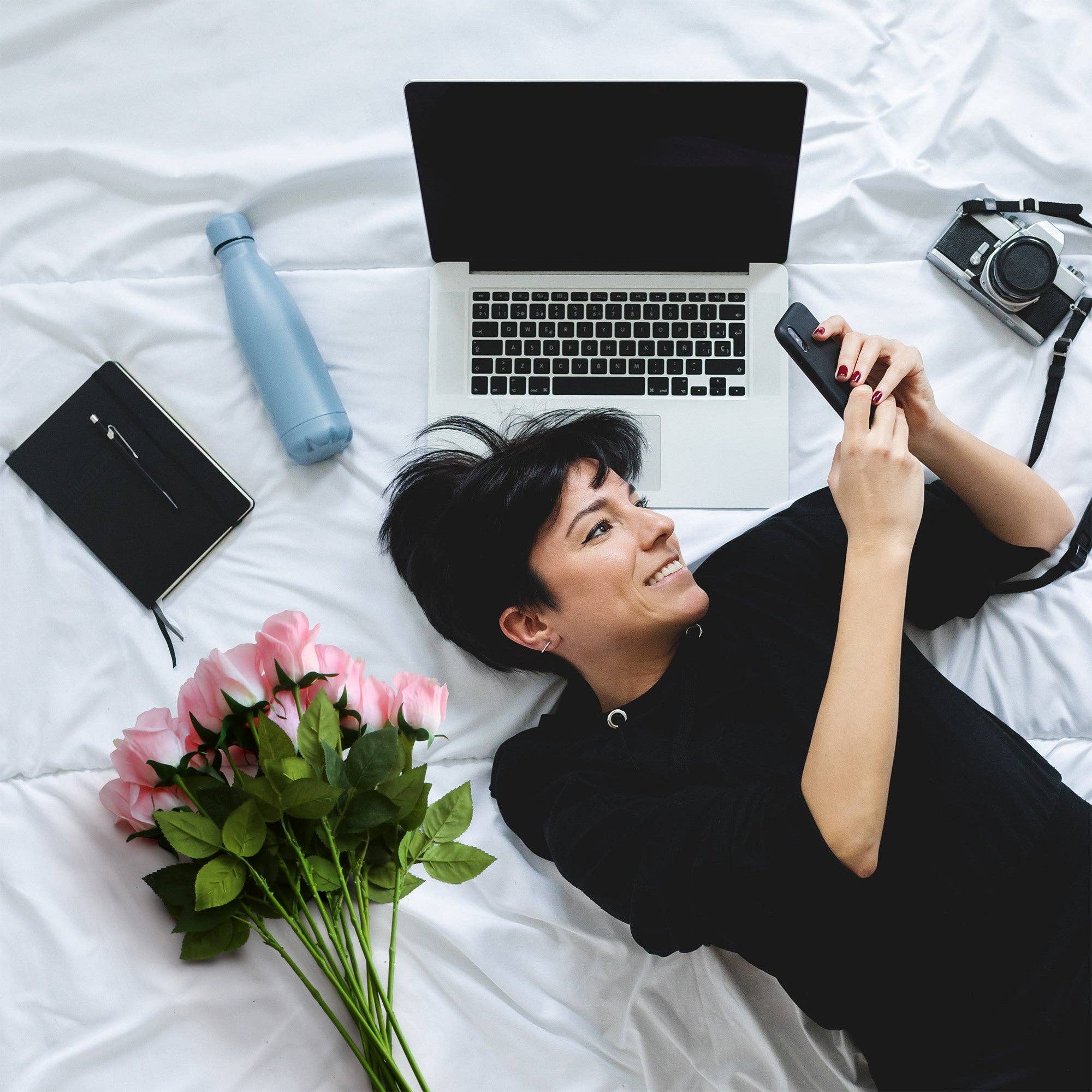 Grand Verde - Wholesale Artificial Flowers - Roses Real-Touch Artificial Flowers 22” Long Stems, 12pcs23