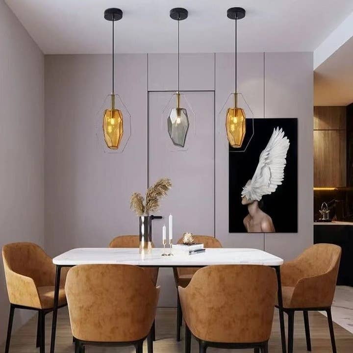 BRECK + FOX - Wholesale Chandelier/Hanging Light - Stone Pendant Light