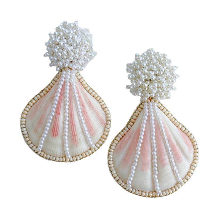 Capri Seashell Earrings for wholesale by Gaby & Grace