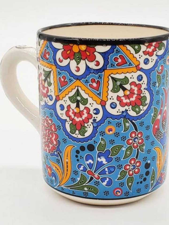Mug en céramique turque fait main 12 oz Tulipe pour la vente par Luuma Home