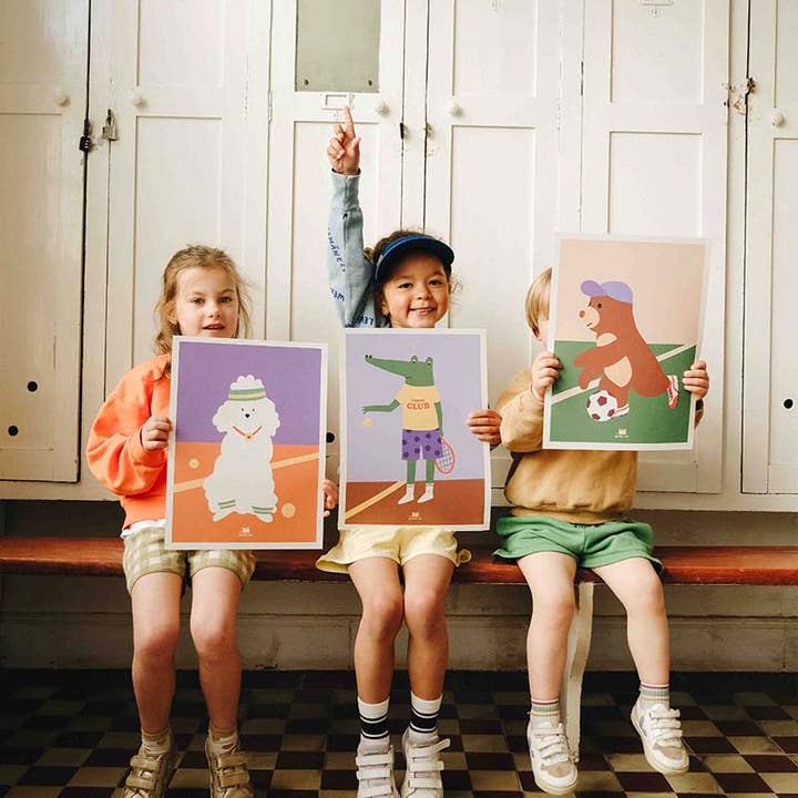 Ma Petite Vie - Wholesale Poster - Poster - Crocodile Tennis (30 x 40 cm)