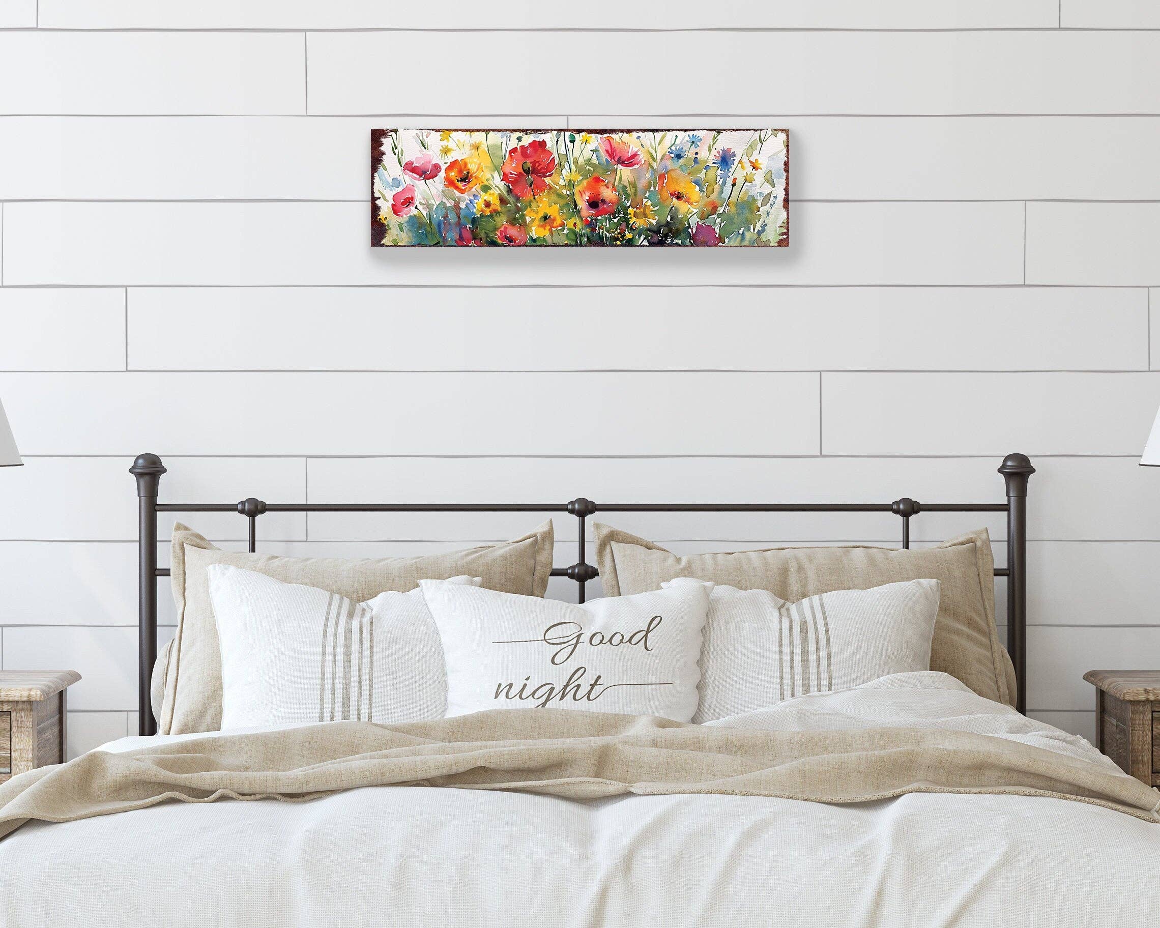 TX USA Corporation - Wholesale Sign - Spring Watercolor Wildflower Wall Sign - 32in Welcoming Home Decor6