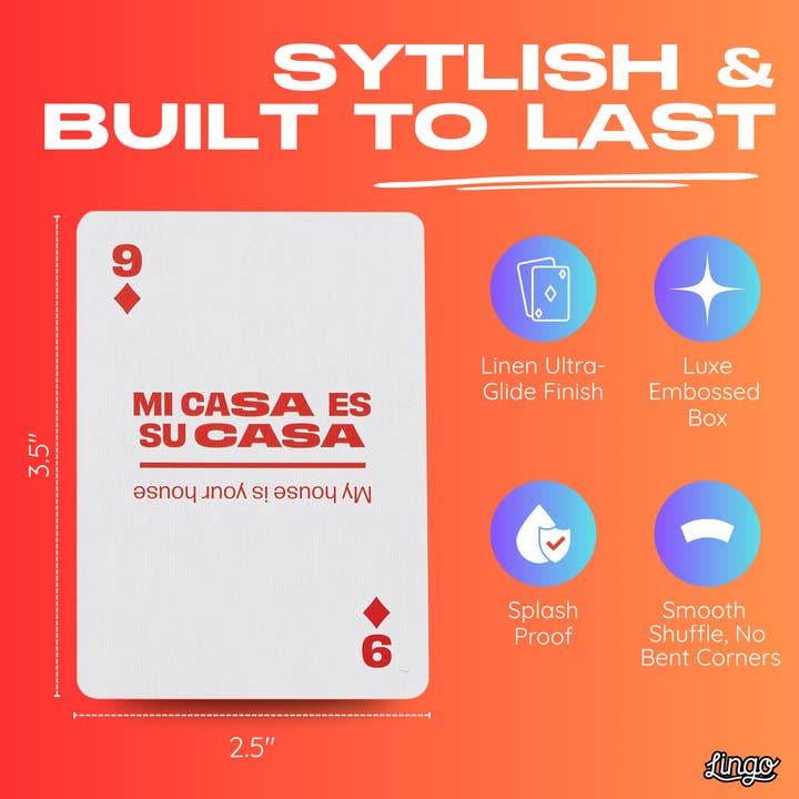 Lingo Playing Cards - Wholesale Playing cards - Spanish Travel Playing Cards7