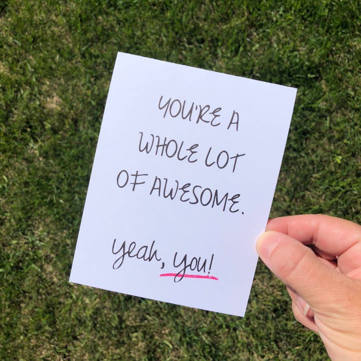 You Are Awesome Encouragement Card for Friend, Pick Me up Card for Friend, Cheer up Thinking of You Card for Friend, Affirmation Cards for wholesale by Personal Paper Hugs