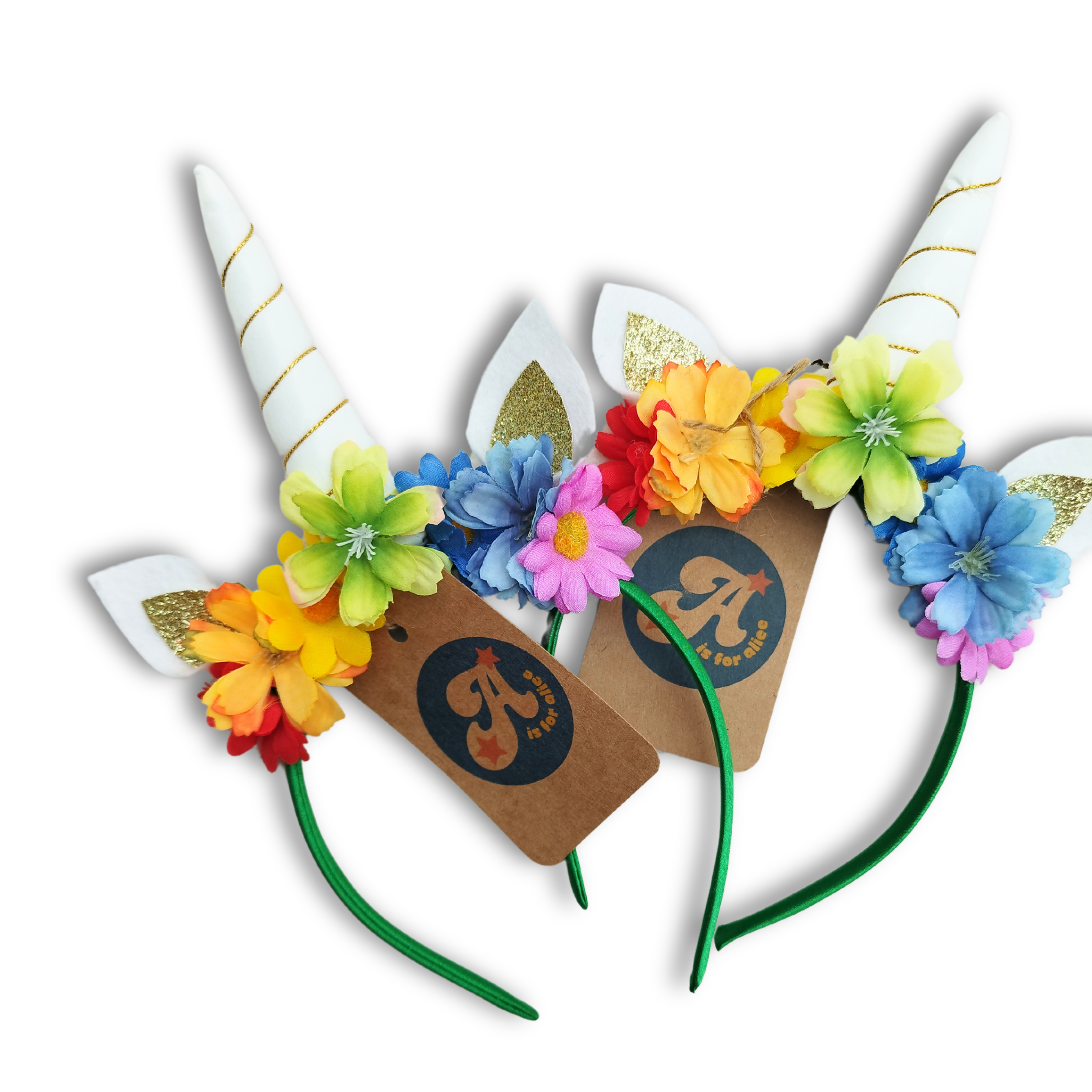 A is for Alice Costumes - Wholesale Fashion Headband - Kids - Rainbow Unicorn Headband3