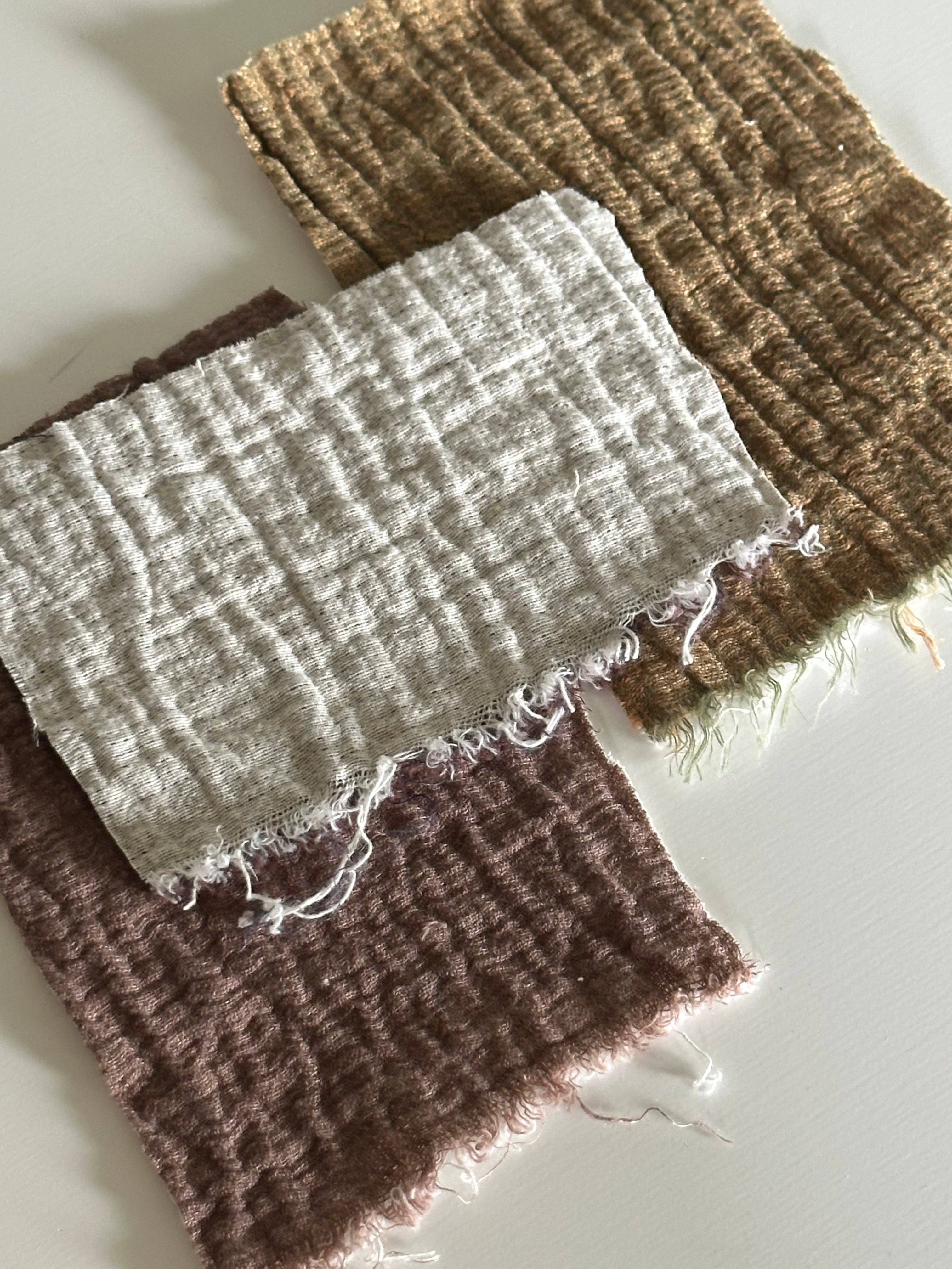 ISEE FABRIC - Wholesale Fabric - Double Sided Linen Cotton Woven Gauze6