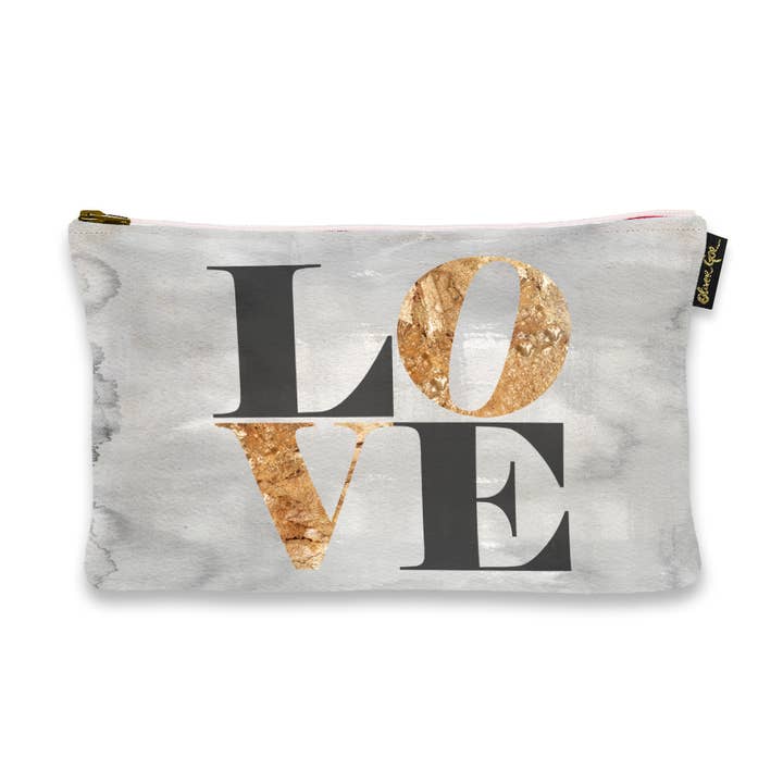 Oliver Gal Kunstbeutel Build on Love Stone (Größe 13 x 9) für den Großhandel von The Oliver Gal Artist