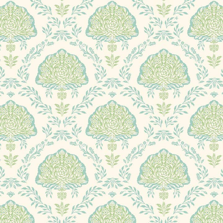 Brook Isle - Wholesale Throw Pillow Cover - Damask 20x20 Cotton Pillow Cover