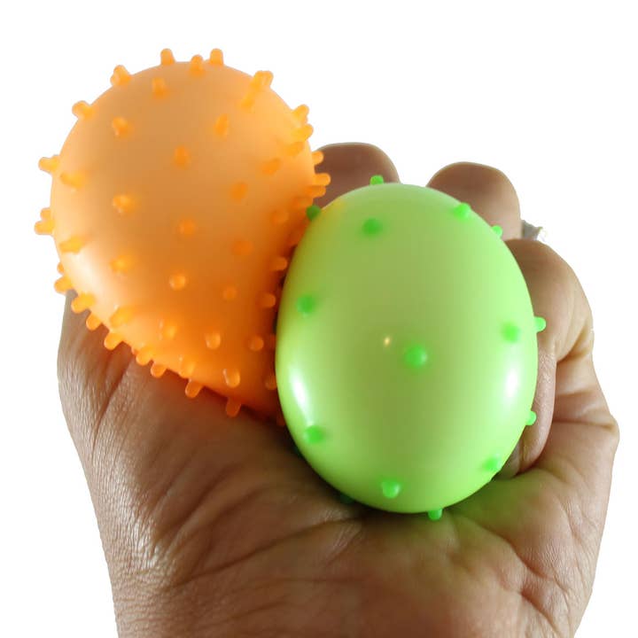 Curious Minds Toys - Wholesale Squishy Toy - Kids & Baby - Spiky Bumpy Soft Doh Filled 2.5" Stress Ball - Squishy Gooey