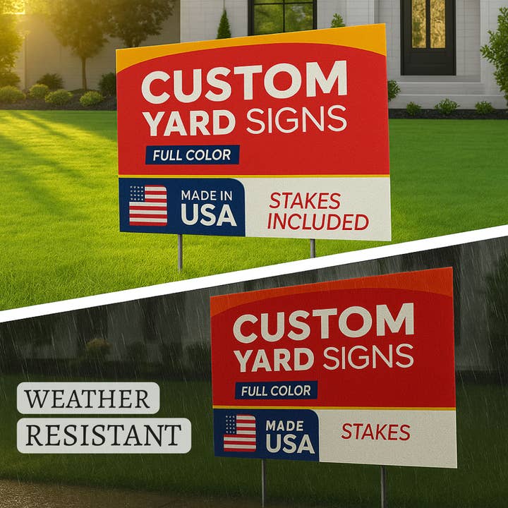 Famgraving - Wholesale Sign - Custom Yard Signs for Outdoors with Metal Stakes4