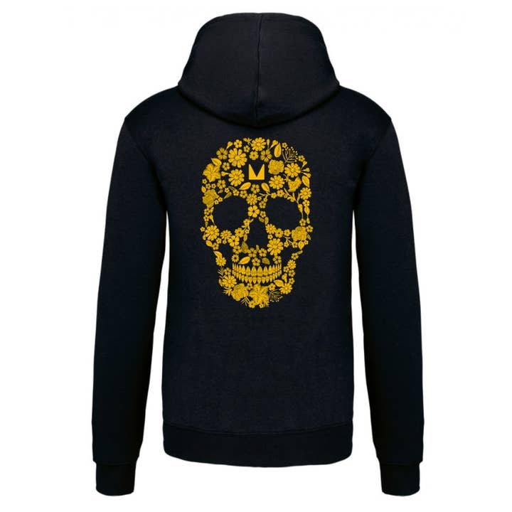 Camisola com Capuz Skull Gold por atacado de Maldita