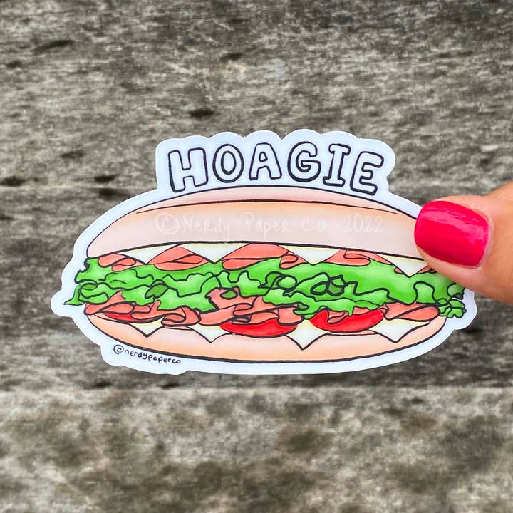 Hoagie - Hand Drawn Vinyl Decal for wholesale by NERDY PAPER CO.